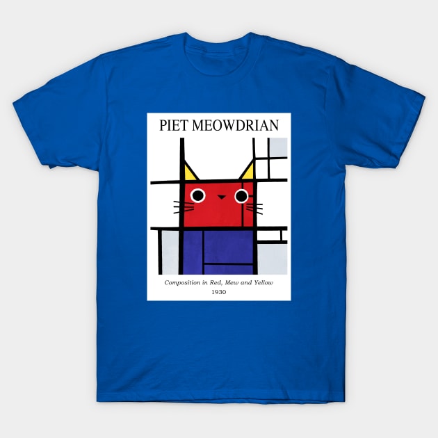 Meowdrian T-Shirt by Planet Cat Studio